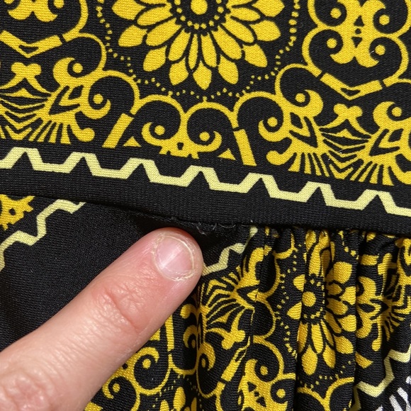 London Style Floral Mandala Maxi Dress Size 8 - Picture 7 of 8